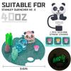Compatible with Stanley Cup Lid Accessories Charms, Charms for Stanley Cups H2.0 Accessories 30oz 40oz with Silicone Straw Cover Cap for Tumblers (Panda, 40oz) view 3