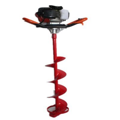 QIZHIMEI Ice Fishing 8 "Gas Ice Fishing Auger with High Performance Gasoline Ice Fishing Auger