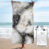 Yssammns Quick Dry Towel, Elegant Marble Microfiber Beach Towel Travel Towel for Sports, Beach, Camping, Picnic, Hiking and Yoga 27.5"x55" view 1