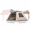 Camping Tent, 2 Doors and 2 Windows, with Mesh, Breathable on Seven sides, Pop-up Lightweight Camping Tent, Suitable for Outdoor, Picnic and Family Gatherings ( Size : 94.4x94.4x61.0in/240x240x155cm ) view 2