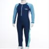 Manyakai Boys Girls Rash Guard One Piece Bathing Suit Full Length Contrast Swimsuit Sun Protection Swimwear Navy 11-12 Years view 2