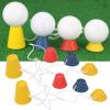 2Set Winter Golf Tees Snow Globe Holder Golf Tees 4 Different Sizes Golf Tee Holder Portable Rubber Winter Golf Tees for Snow Golfing Enthusiasts view 3