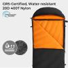 ATEPA Down Sleeping Bag for Adults, 650FP Recycled 35F 45F Wearable Ultralight 3 Season Packable Compact Sleeping Bags with Buttons & Stuff Sack for Backpacking Camping Hiking, Black view 3