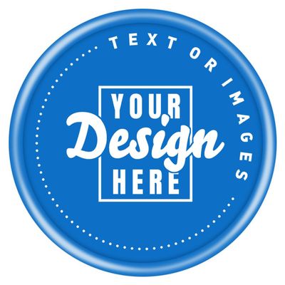 NineFit Basics 200-1000 Custom Chips Personalized Plastic Tokens, Customized Chips with Any Image Logo and Text for Business Logo Drink Chips, etc. (Blue)