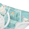 ALAZA Alpaca Llama Flower Blue Boys' Briefs Soft Underwear Available in Sizes 3t view 4