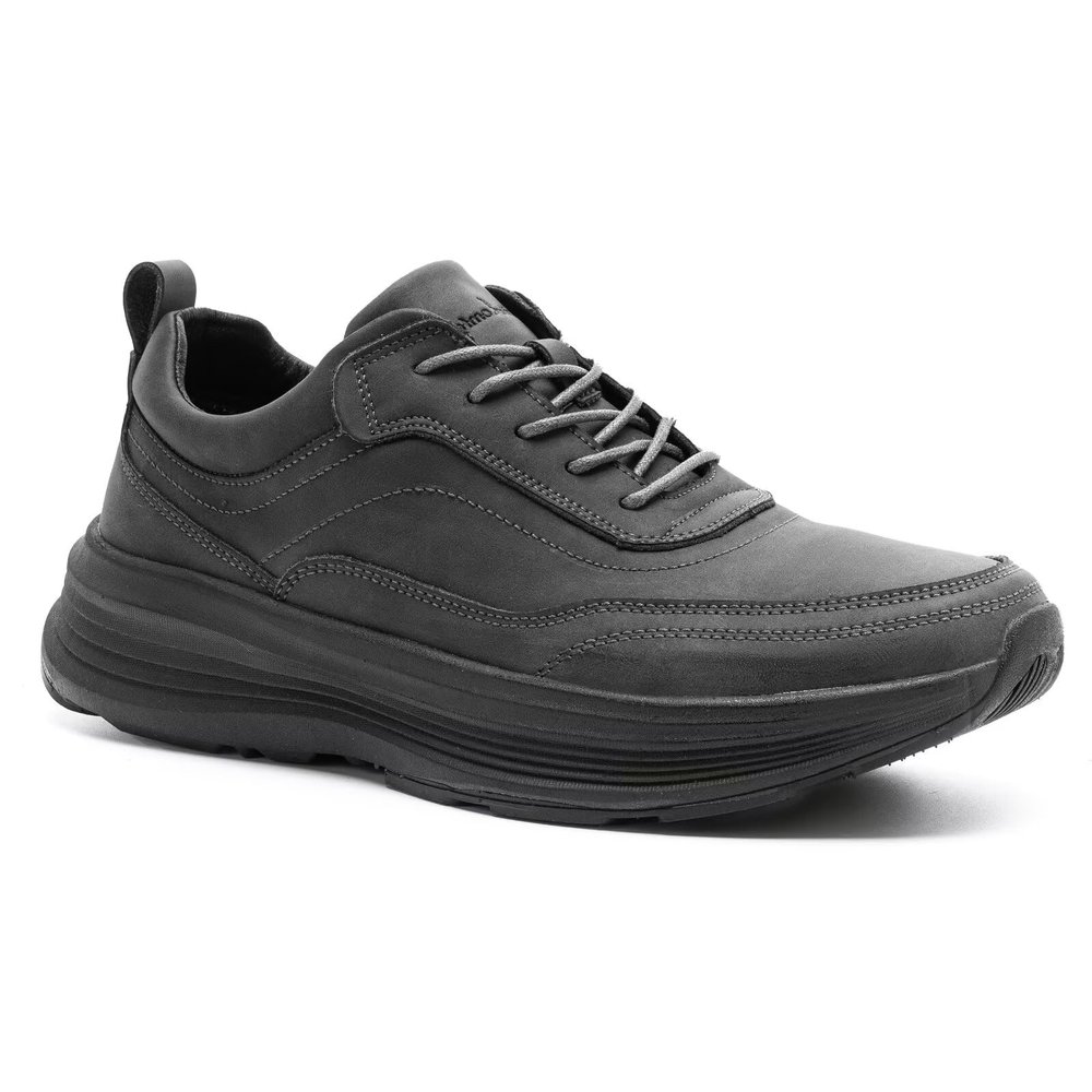 Men's Orthopedic Leather Dress Fashion Sneakers: Breathable Insoles for Plantar Fasciitis, Arch Support Shoes Adjustable for Flat Feet, Comfortable Walking Shoes for Mens Black Size 13