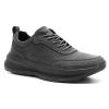Men's Orthopedic Leather Dress Fashion Sneakers: Breathable Insoles for Plantar Fasciitis, Arch Support Shoes Adjustable for Flat Feet, Comfortable Walking Shoes for Mens Black Size 13 view 1