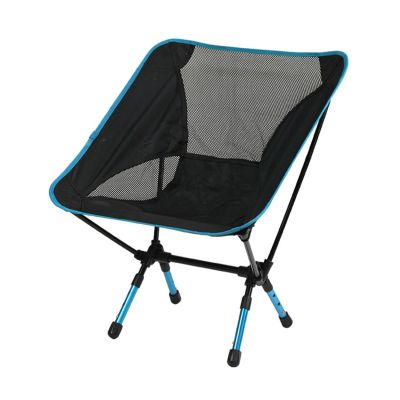 NIBHZ Foldable Camping Chair, Lightweight Portable Folding Chair, Robust for Heavy People - Compact Backpack Chair, Comfortable Lawn Chair, Beach Chair,SkyBlue