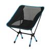 NIBHZ Foldable Camping Chair, Lightweight Portable Folding Chair, Robust for Heavy People - Compact Backpack Chair, Comfortable Lawn Chair, Beach Chair,SkyBlue view 1