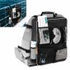 Bulyoou Boat Seat Backpack Boat Backseat Storage Organizer with Mesh Pockets, Handle and Adjustable Back Belt, Waterproof Boat Storage Bag for Swimsuit Boating Accessories, Black(Classic Style) view 1