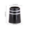 atcdfuw 10 Pcs Golf Iron Ferrules with Silver Double Rubber Tapered Ferrule Iron Rod Damping for Tapered 0.355 Shaft 355 Ferrules Golf, Black view 2