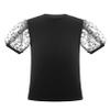 QinCiao Toddler Kids Baby Girl Tulle Puff Short Sleeve T Shirt Blouse Top Spring Summer Outfits Black 2-3 Years view 1