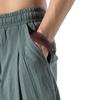 SWJGLITTR Men's Linen Drawstring Capri Cotton Lightweight Loose 3/4 Shorts Casual Elastic Waist Beach Short (Green,Large) view 4