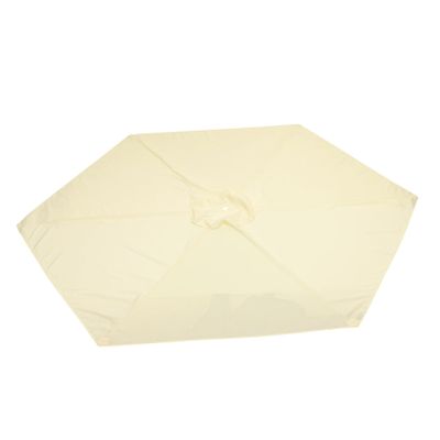 POPETPOP 2.7m 6 Bone Outdoor Patio Umbrella Replacement Canopy Beach Umbrella Top Large Cover Replacement Fabric for Yard