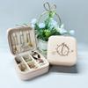 Initial Small Jewelry Box Gift for Mom Gifts for Women, Initial Travel Jewelry Case for Mother from Daughter, Mothers Day Thanksgiving Birthday Gifts for Mom- Jewelry Travel Organizer-Initial L view 4