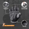 ANJMEICH Fitness Sports Gloves for Machinery Training, Yoga, Cycling, Outdoor Sports (Black, Large) view 2