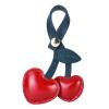 Fuerxy Cute Cherry Charm for Purse Handbags Bag Accessories PU Key Charm (Red) view 1