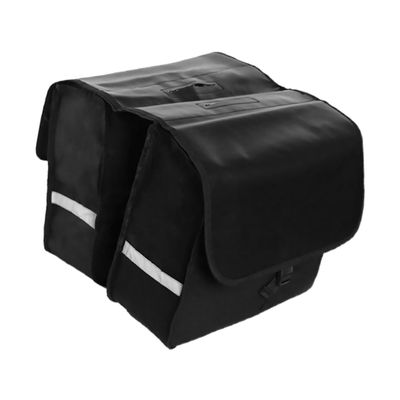 WHAMVOX Mountain Bike Bag Pannier Bike Rear Seat Pannier Pack Reflective Stripes Large Compartment Fabric