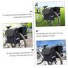 WHAMVOX Mountain Bike Bag Pannier Bike Rear Seat Pannier Pack Reflective Stripes Large Compartment Fabric view 2