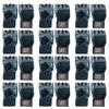 BTR BORN TO RACE 12 Pairs Pack Weight Lifting Gloves Long Wrist Wrap Genuine Cowhide Leather Power Lifting, Gym Fitness, Workout Gloves (12-Pack, 2XL) view 1