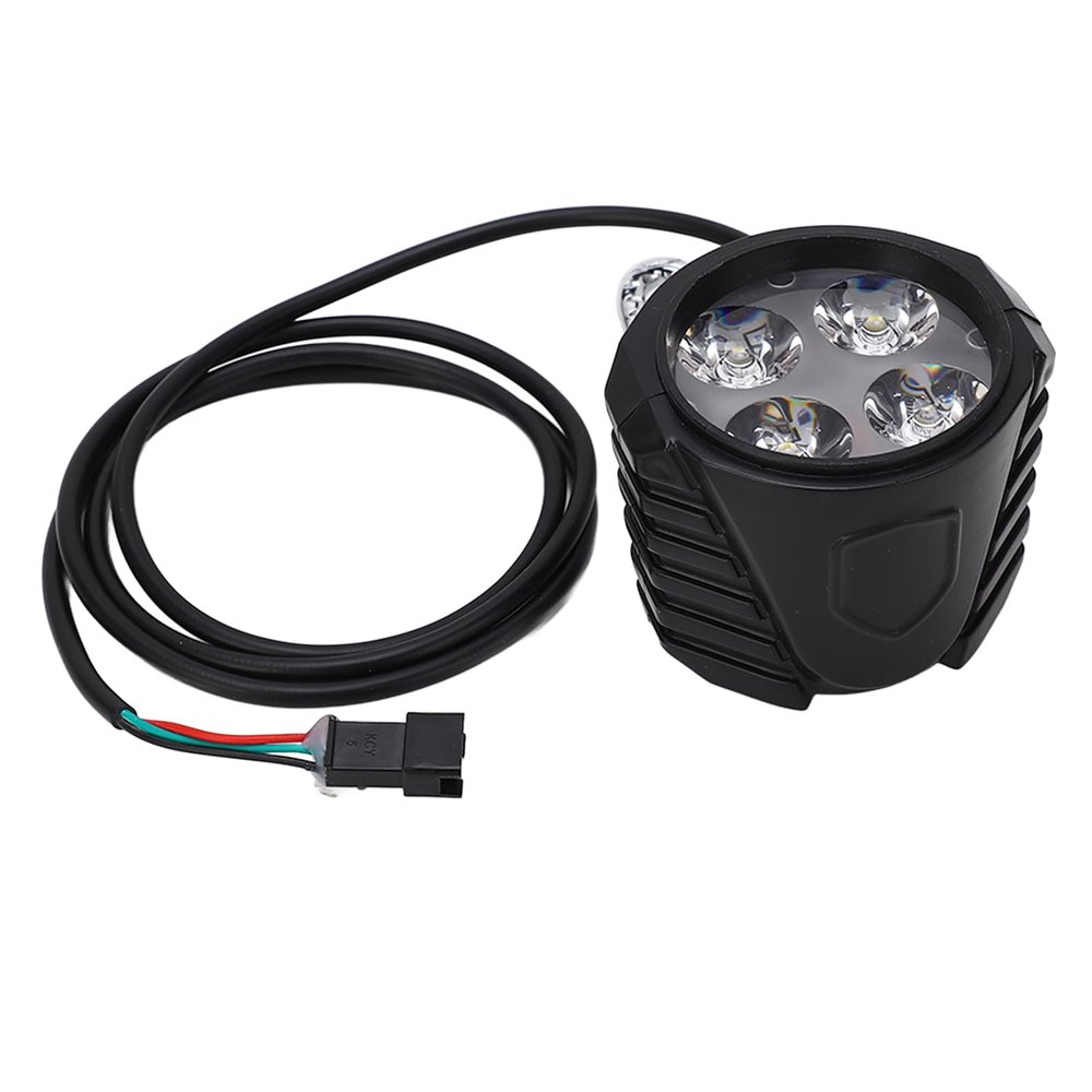 Bike Lights for Night Riding 10 Inch 1272V 2 in 1 Electric Bike Horn Headlight Mountain Bike Accessories for Night Riding