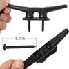 4 inch Electrophoretic Coated Black Dock Cleats Boat Cleats, Boat Dock Cleats Rope Cleat With Hardware Ideal for Boat, Decks, Piers for Tying up Boats,Marine Decor,Boat Ties,Cleats for Boat(20 Pack) view 2