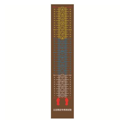2.5/3.5mm Thick Workout Mats,Non-slip Practice Measuring Pad,PVC Standing Long Jump Mat with Emoji, Indoor Outdoor Flooring Jump Roping Training Mat for Kids/Adult (Color : Brown, Size : 3.5mm-2.5x0