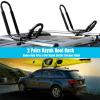 Kayak Roof Rack,1 Pair Universal Roof J Rack Kayak Boat Canoe Car SUV Van Top Mount Carrier with Necessary Fittings Accessories for Car Surf Ski Bike view 2