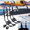 Kayak Roof Rack,1 Pair Universal Roof J Rack Kayak Boat Canoe Car SUV Van Top Mount Carrier with Necessary Fittings Accessories for Car Surf Ski Bike view 3
