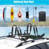 Kayak Roof Rack,1 Pair Universal Roof J Rack Kayak Boat Canoe Car SUV Van Top Mount Carrier with Necessary Fittings Accessories for Car Surf Ski Bike view 4
