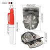 PATIKIL Golf Ball Markers, 2Pcs Golf Ball Line Drawing Marking Stencils Alignment Tool with 2 Colors Marker Pens, Black view 2