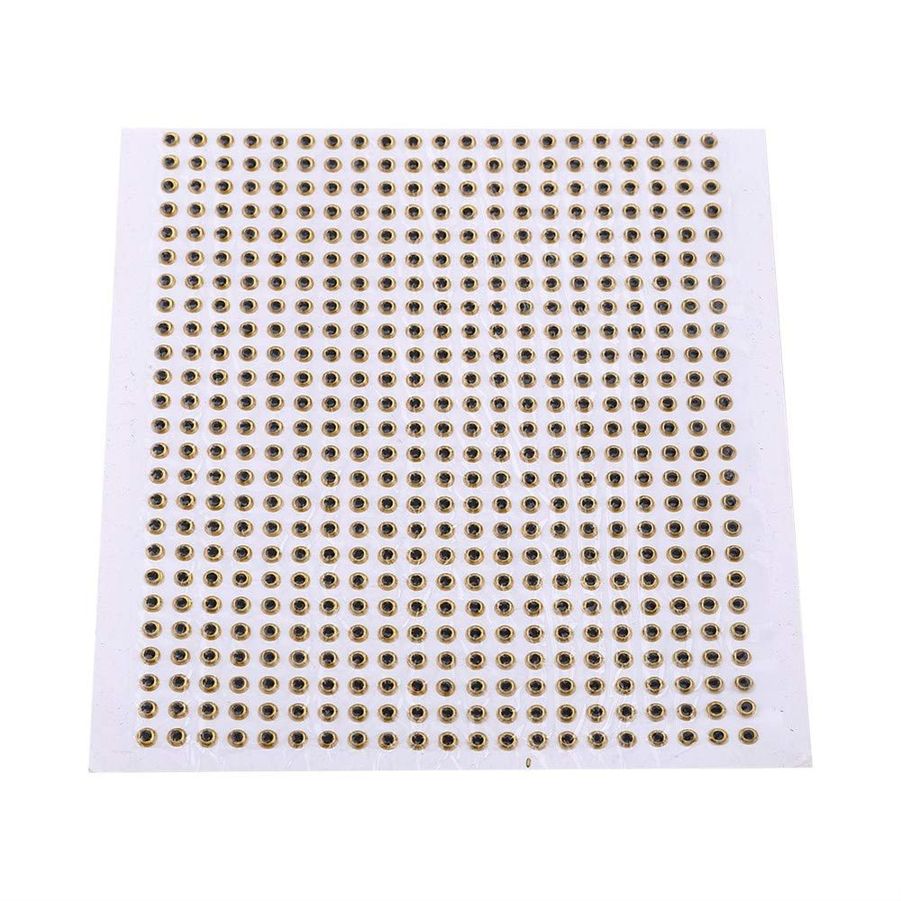 500pcs 3 4 5mm Fishing Lure 3D Eyes, Fly Tying Streamers Lures, Fishing Oval Lure Eyes for Lure Baits Making(3Meterm-glod)