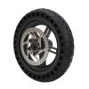 Pilipane Scooter Wheel Hub Tyre, Solid Tire with hub and Brake Disc, 8 5in Rear Wheel Tire Disc Brake Tyre for M365/1S/Electric Scooter, 110mm Solid Tire Replacement view 1