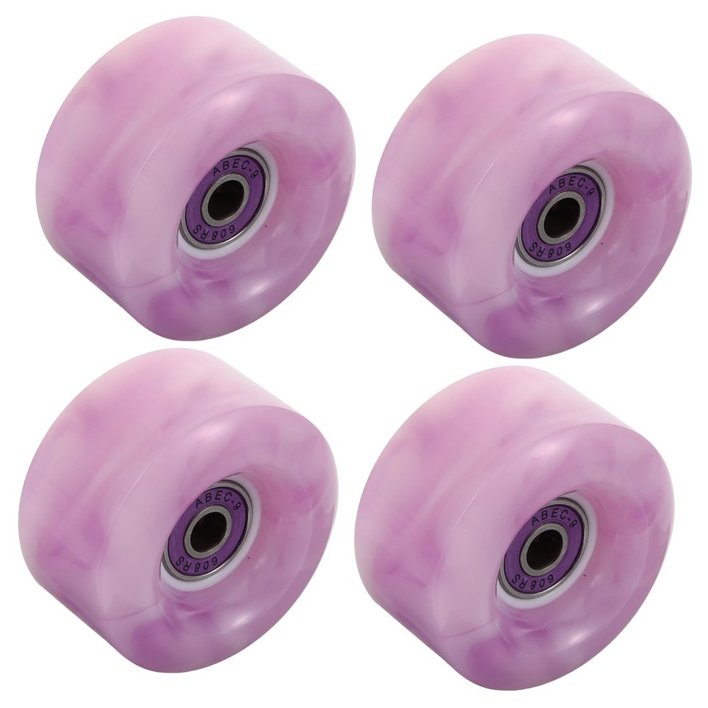GANAZONO 4pcs Skate Wheels Replacement for Roller Skates Pu Mixed Wheels Hardness for Boys and Girls Adults