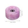 GANAZONO 4pcs Skate Wheels Replacement for Roller Skates Pu Mixed Wheels Hardness for Boys and Girls Adults view 2