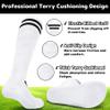 White Soccer Socks Youth Soccer Socks Kids Soccer Socks Girls Softball Socks Kids Baseball Socks Youth Football Socks view 3