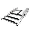 Stainless Steel Folding Dive Ladder 316 Stainless Steel 3 Step Pontoon Boat Ladder Folding Telescoping Ladder Marine Heavy Duty Deck Ladder with Inboard Handrail and Wider Pedals, for Boat Yacht Dock/ view 4