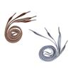 WOFASHPURET 2pairs Wide Flat Brown Grey Each for Sneakers Boots Casual Shoes Stylish Shoe Accessories to Personalize Your Footwear view 1