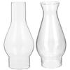 Cabilock 2pcs Hurricane Lamp Shades Glass Oil Lamp Cover Kerosene Chimney Light Oil Cover view 1
