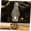 Cabilock 2pcs Hurricane Lamp Shades Glass Oil Lamp Cover Kerosene Chimney Light Oil Cover view 2