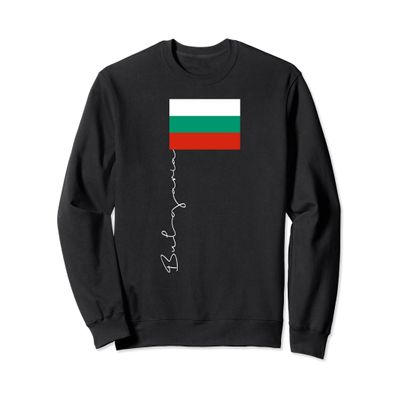 Bulgaria Signature Flag Pole Patriotic Sweatshirt