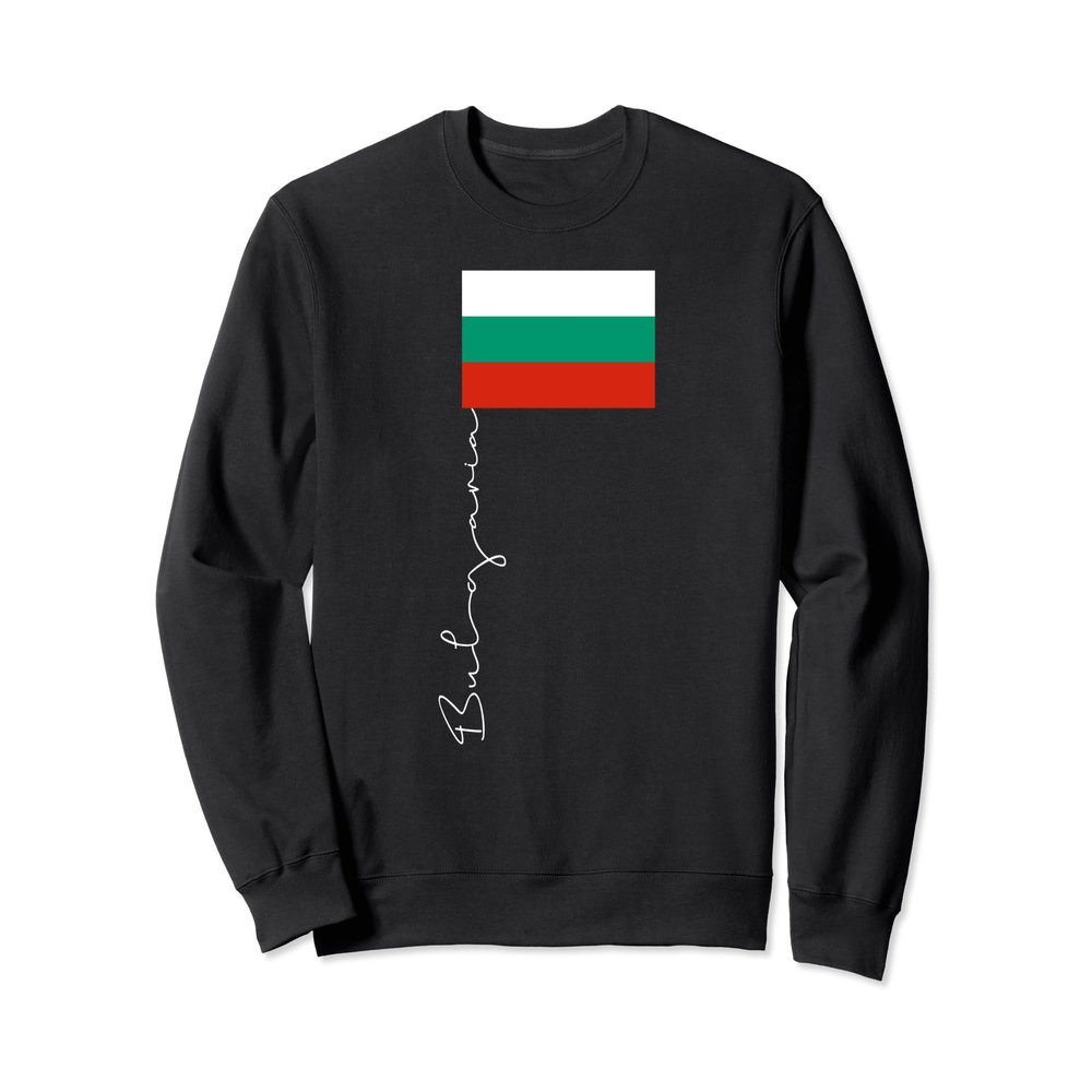 Bulgaria Signature Flag Pole Patriotic Sweatshirt