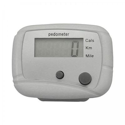 B Baosity 2X Pedometer for Walking Counters Clip on Calorie Distance Counting Walk Motion Portable Step for Men Women Outdoor Sports Hiking, 4.8cmx3.5cmx2.2cm, white