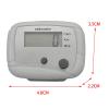 B Baosity 2X Pedometer for Walking Counters Clip on Calorie Distance Counting Walk Motion Portable Step for Men Women Outdoor Sports Hiking, 4.8cmx3.5cmx2.2cm, white view 3