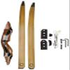 AMEYXGS 58" Takedown Recurve Bow 25-55 Lbs Hunting Target Bow Right Hand Longbow Beginner Archery for Outdoor Hunting Shooting (Black, 40 lbs) view 2