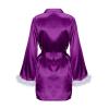 Robes for Women Bathrobe Soft Lightweight Knee Length Loungewear V-Neck Sleepwear Nightwear Bridal Wedding Party Pajama view 4