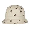 Camping Bucket Hat, Embroidered Outdoor Icons, Cotton, One Size, Putty view 2