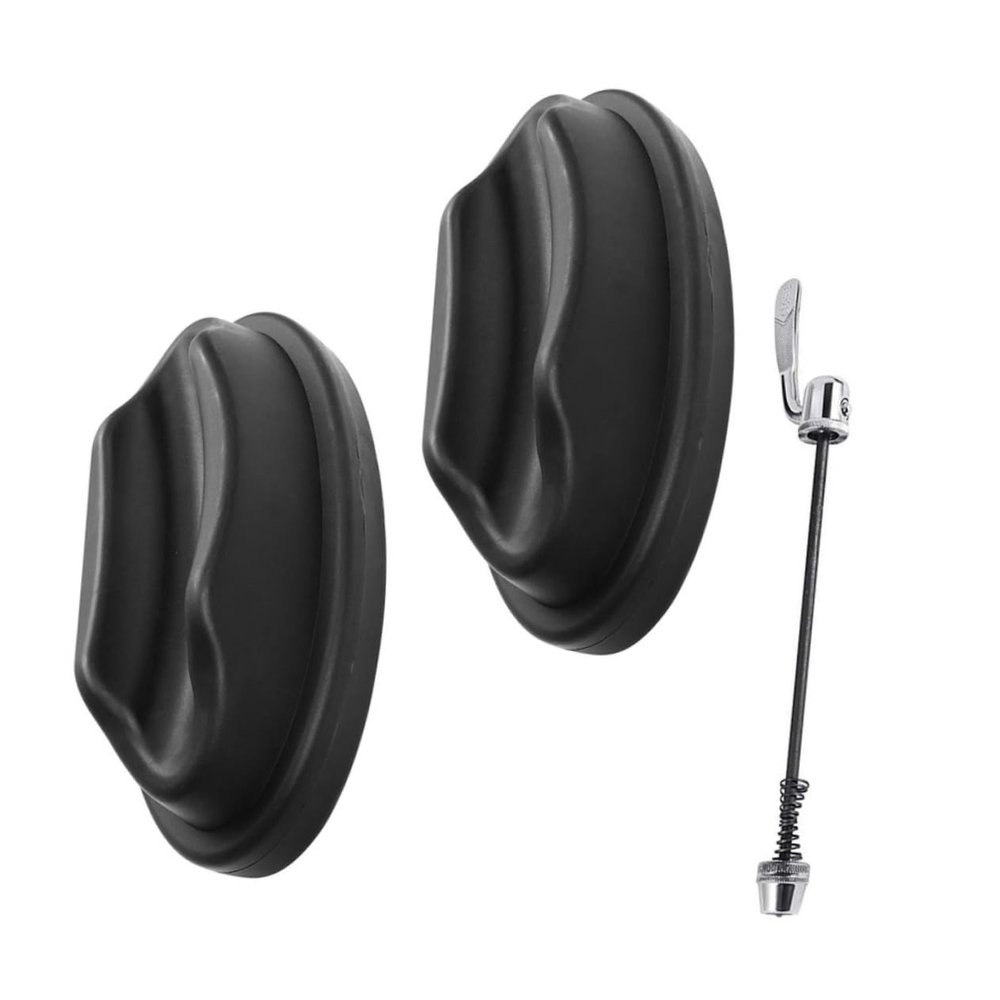 WHAMVOX Stationary Bike Accessories Bike Riser Plastic Wheel Mat Quick Release Lever
