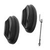 WHAMVOX Stationary Bike Accessories Bike Riser Plastic Wheel Mat Quick Release Lever view 1