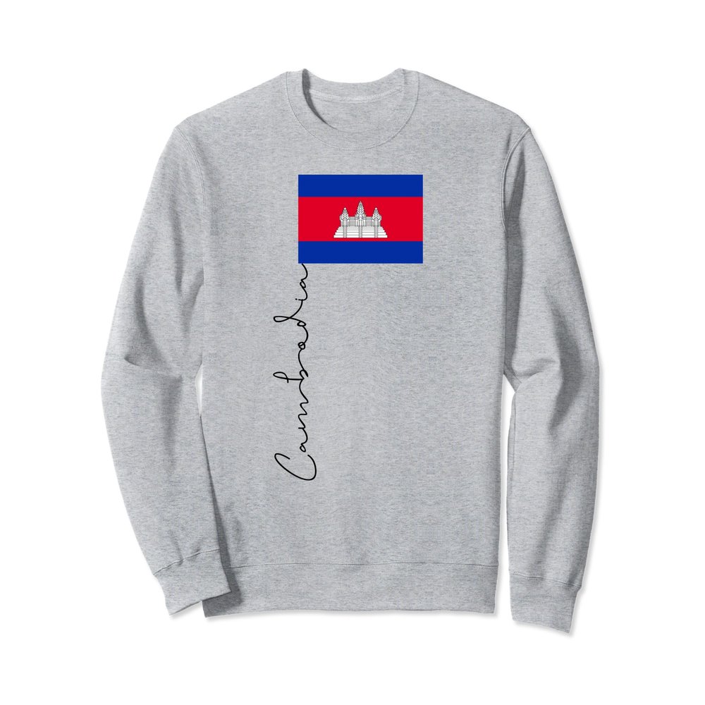 Cambodia Flag Sport Pole Signature Sweatshirt